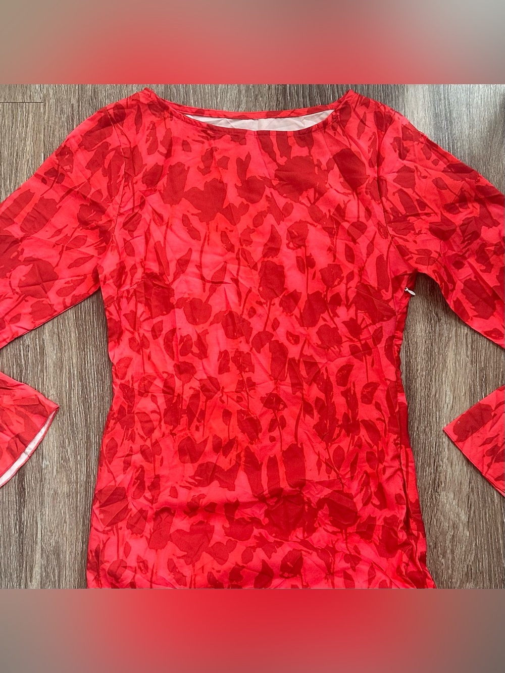 Unbranded Gia Maxi Dress Boatneck Havana Red Size Small